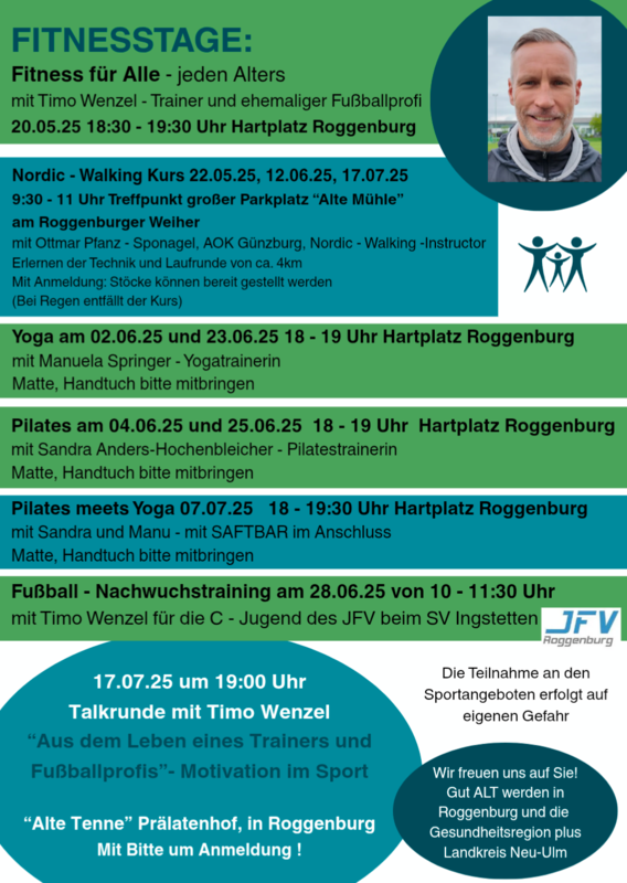 2025 Fitnesstage Flyer Rückseite